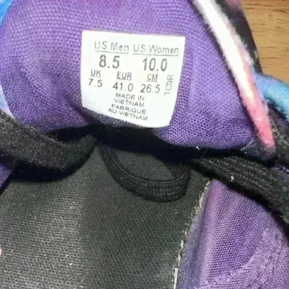 VANS off The Wall Sneakers Night Sky Stars Galaxy Shoes Men Sz 8.5 Women Sz 10 - Picture 2 of 11